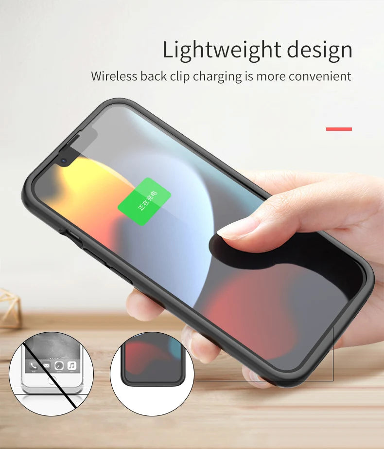 Battery Charging Case Compatible with iPhone 6–16 Series