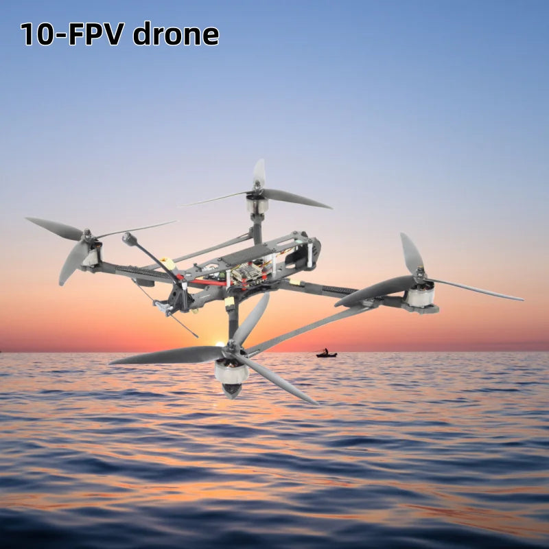 Fast Speed Long Time Fight Beginner 10 Inch Plastic Remote Control FPV Drone Kit with 4K Camera