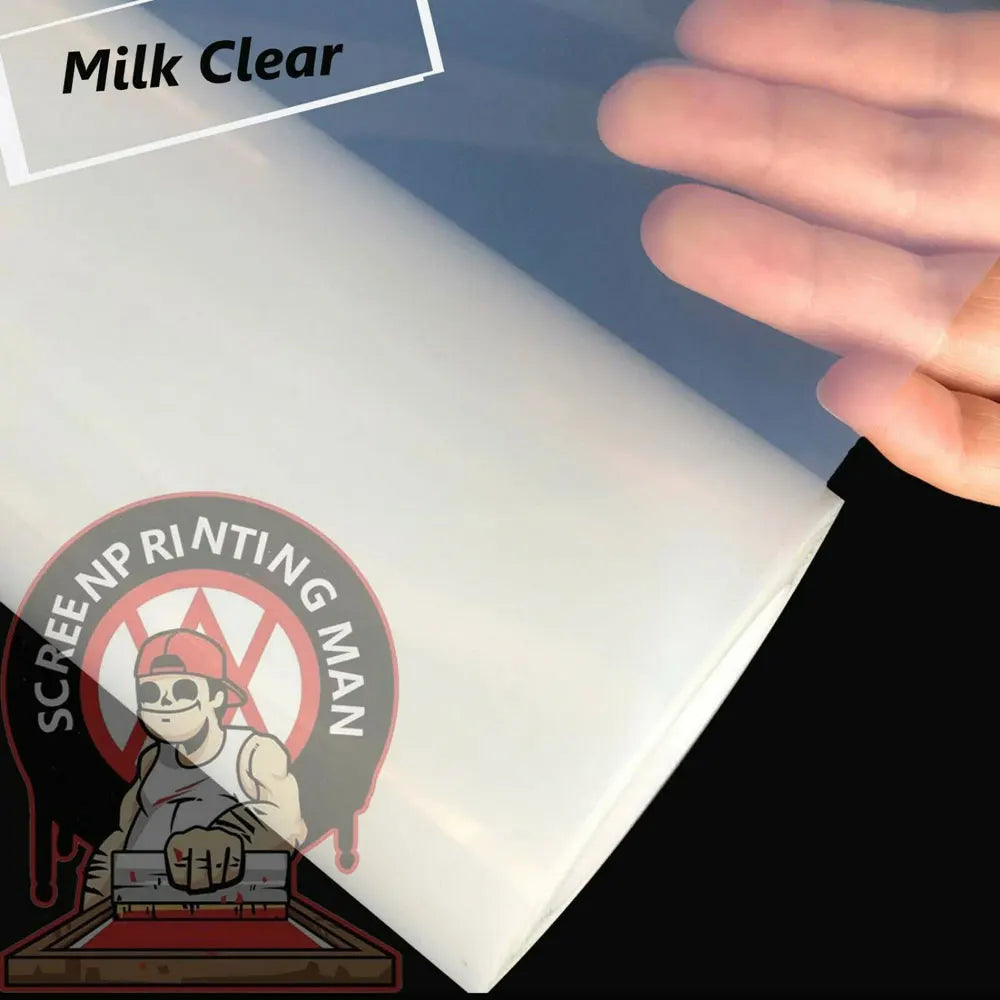 US Stock Wholesale 24" X 100FT Waterproof Inkjet Milky Transparency Film Rolls for T-shirts Silk Screen Printing Bulk