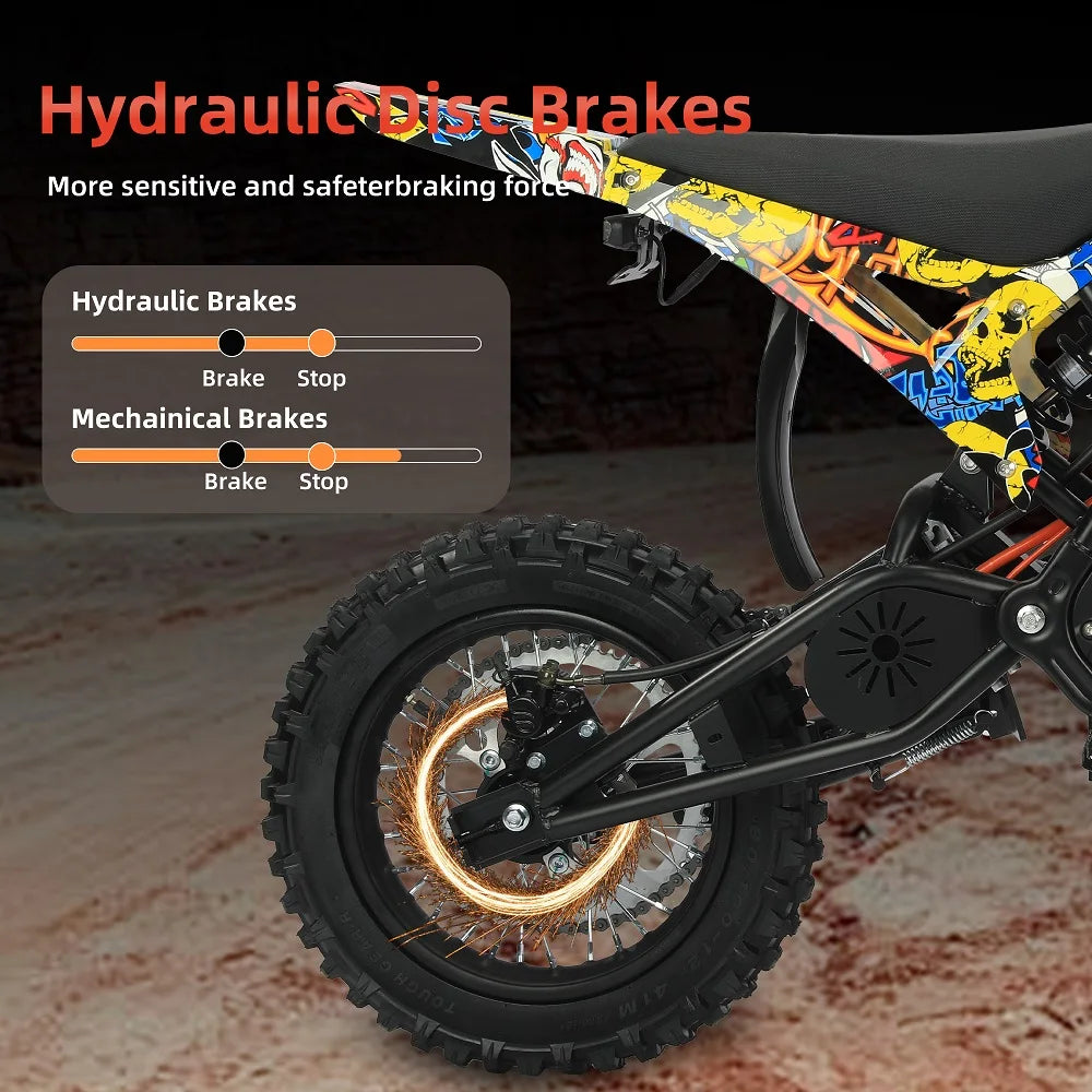 3000W Urban Electric Dirt Bike – 14/12-Inch Tires