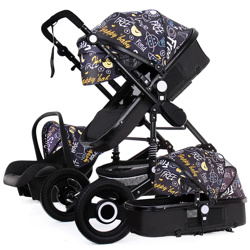 Amazing Selected Baby Stroller 3 in 1 Folding Bi-directional Baby Foldable Stroller Luxury Good Quality Wholesale