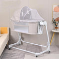 Adjustable Height  Bedside Sleeper Crib Baby Crib Bassinet for Infant With Remote Control Rocking Baby Swing Bed Electric