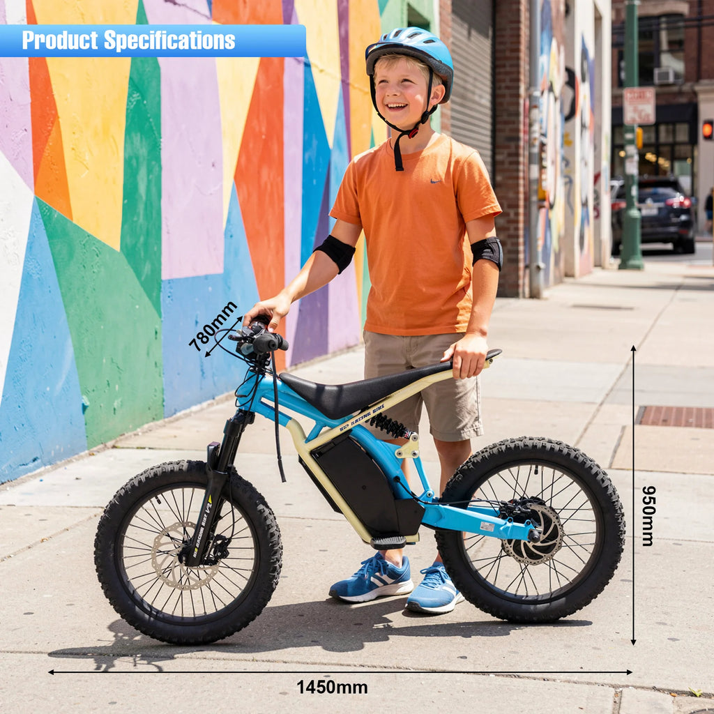 1500W 48V Electric Off-Road Motorcycle – 25 MPH