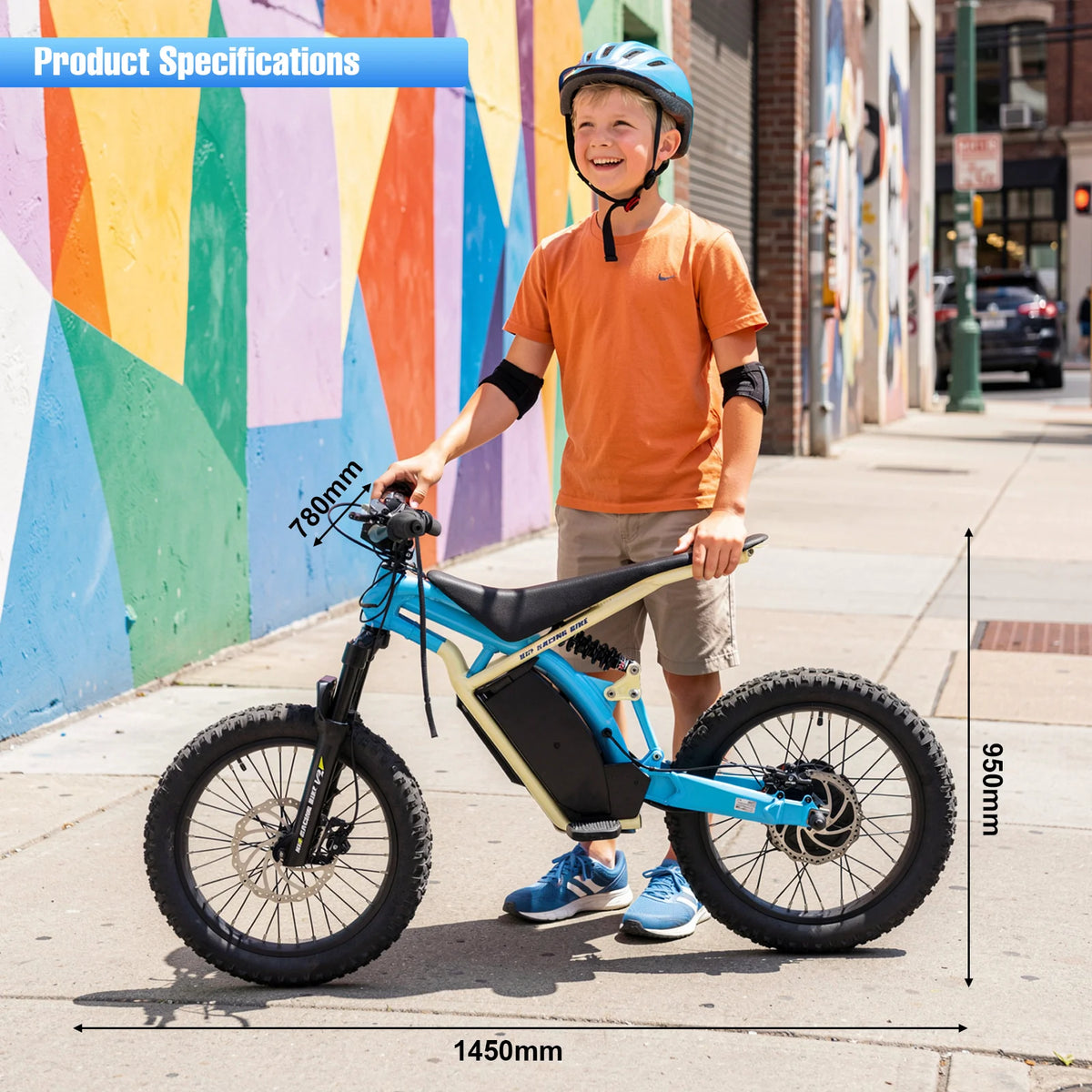 1500W 48V Electric Off-Road Motorcycle – 25 MPH