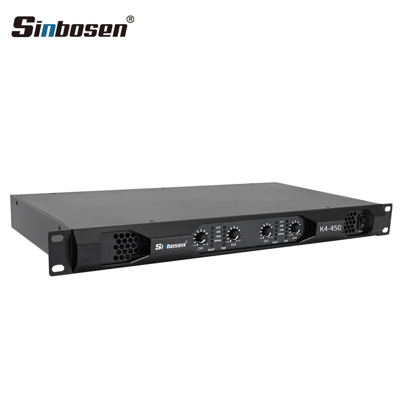 Amplificador de potencia digital profesional de cuatro canales K4-450 de 450 vatios