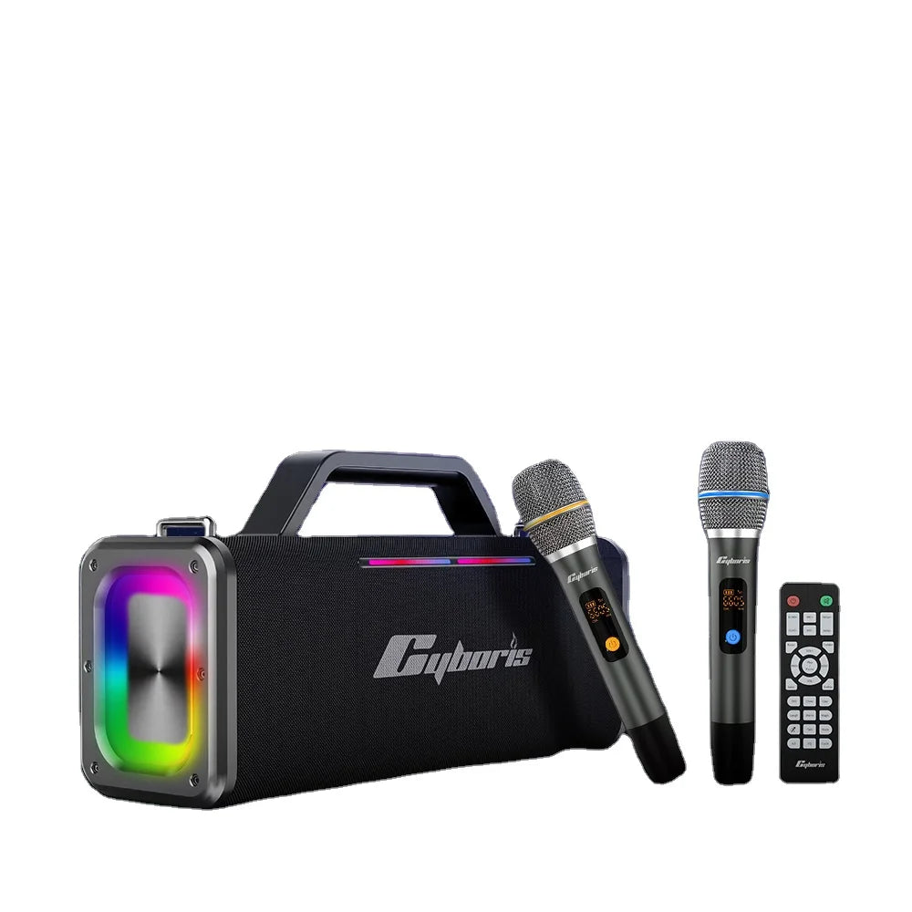 X12 Karaoke Machine – 2 Wireless Mics & BT5.3 Speaker