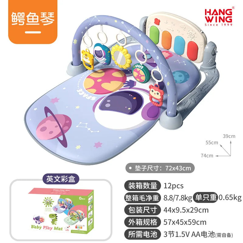 2025 New Baby Music Play Mat Puzzle Carpet Piano Keyboard Infant Playmat Early Education Gym Crawling Game Pad Toy Picnic