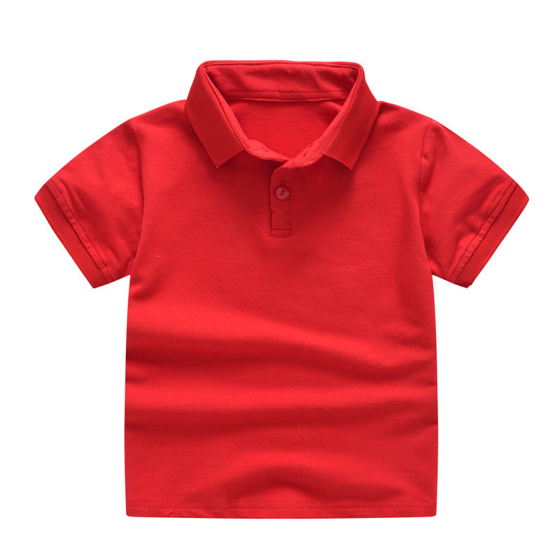Kids’ Solid Color Uniform Polo Shirt