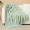 Luxury Custom Diamond Cable Knit Blankets Home Decor Acrylic Jacquard Knitted Bed Sofa Throw Blanket With Tassels