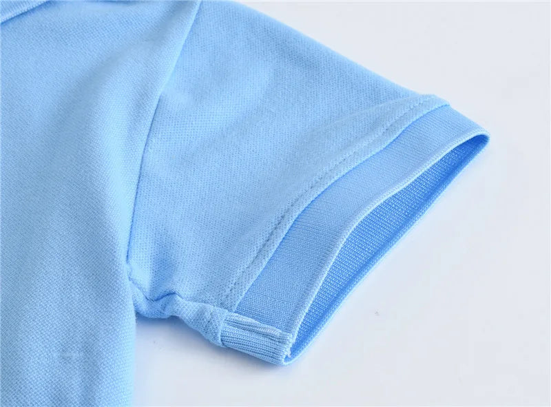 Kids’ Solid Color Uniform Polo Shirt