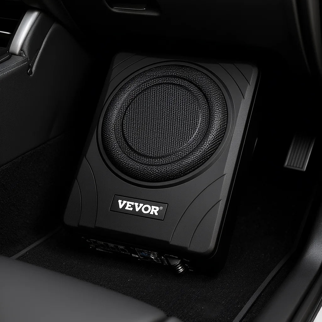 8 Inch 300W Slim Powered Subwoofer Under Seat Car Truck System Model D0100HRI60T