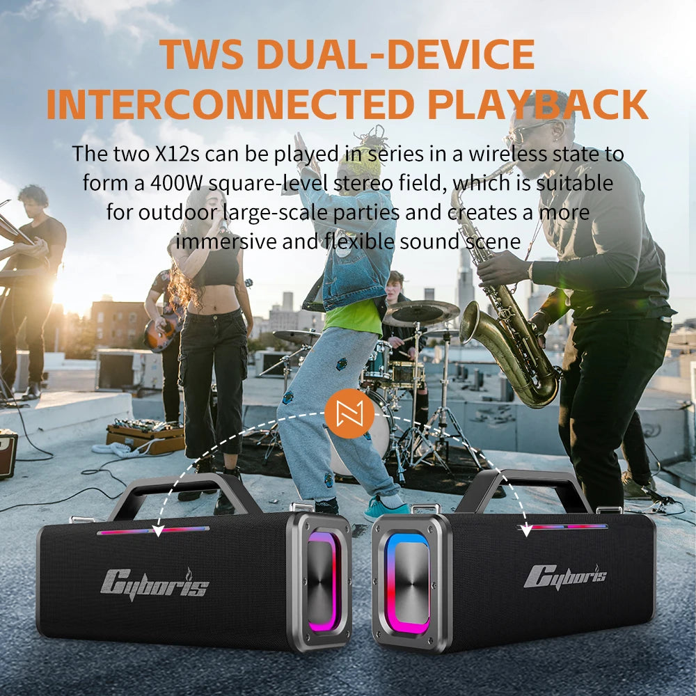 X12 Karaoke Machine – 2 Wireless Mics & BT5.3 Speaker