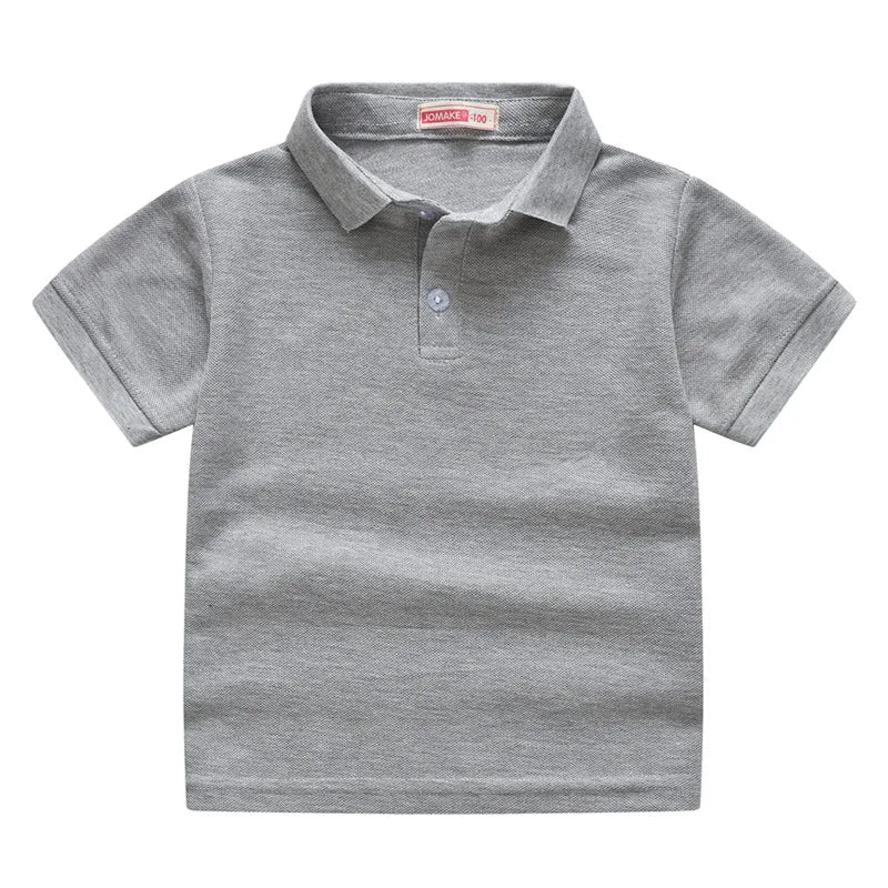 Kids’ Solid Color Uniform Polo Shirt