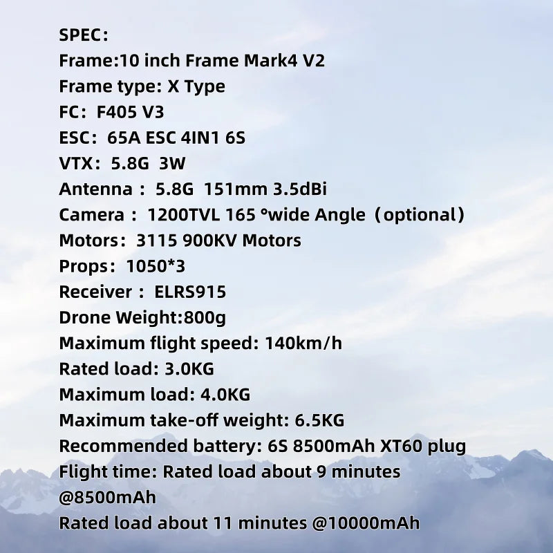 Fast Speed Long Time Fight Beginner 10 Inch Plastic Remote Control FPV Drone Kit with 4K Camera