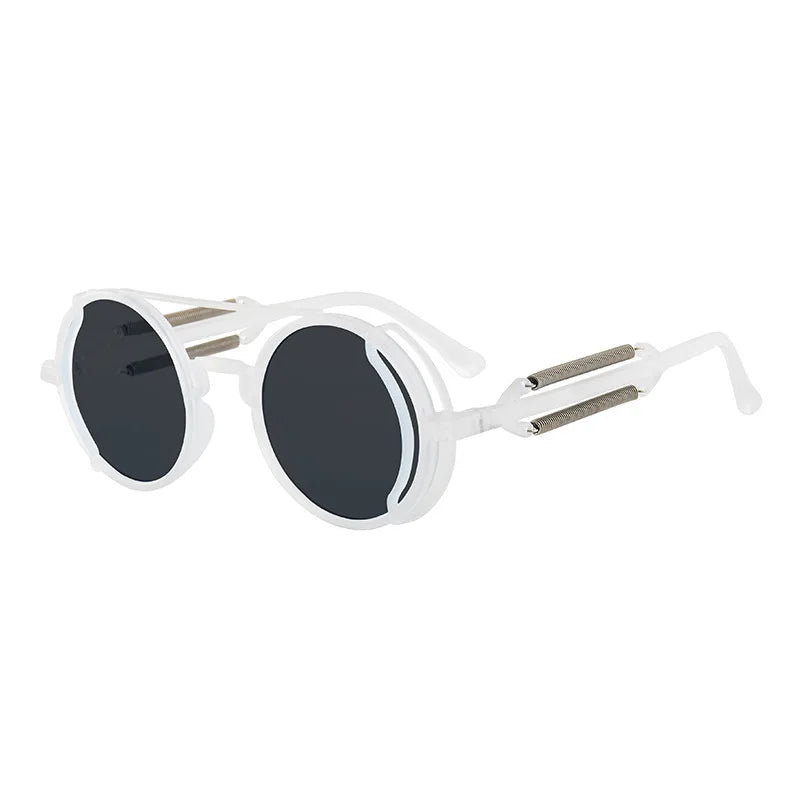 Retro Round Gothic Steampunk Sunglasses