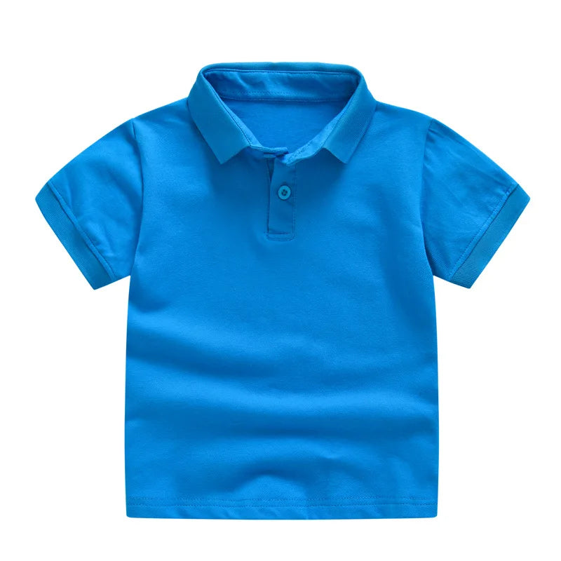 Kids’ Solid Color Uniform Polo Shirt