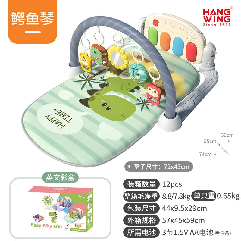 2025 New Baby Music Play Mat Puzzle Carpet Piano Keyboard Infant Playmat Early Education Gym Crawling Game Pad Toy Picnic