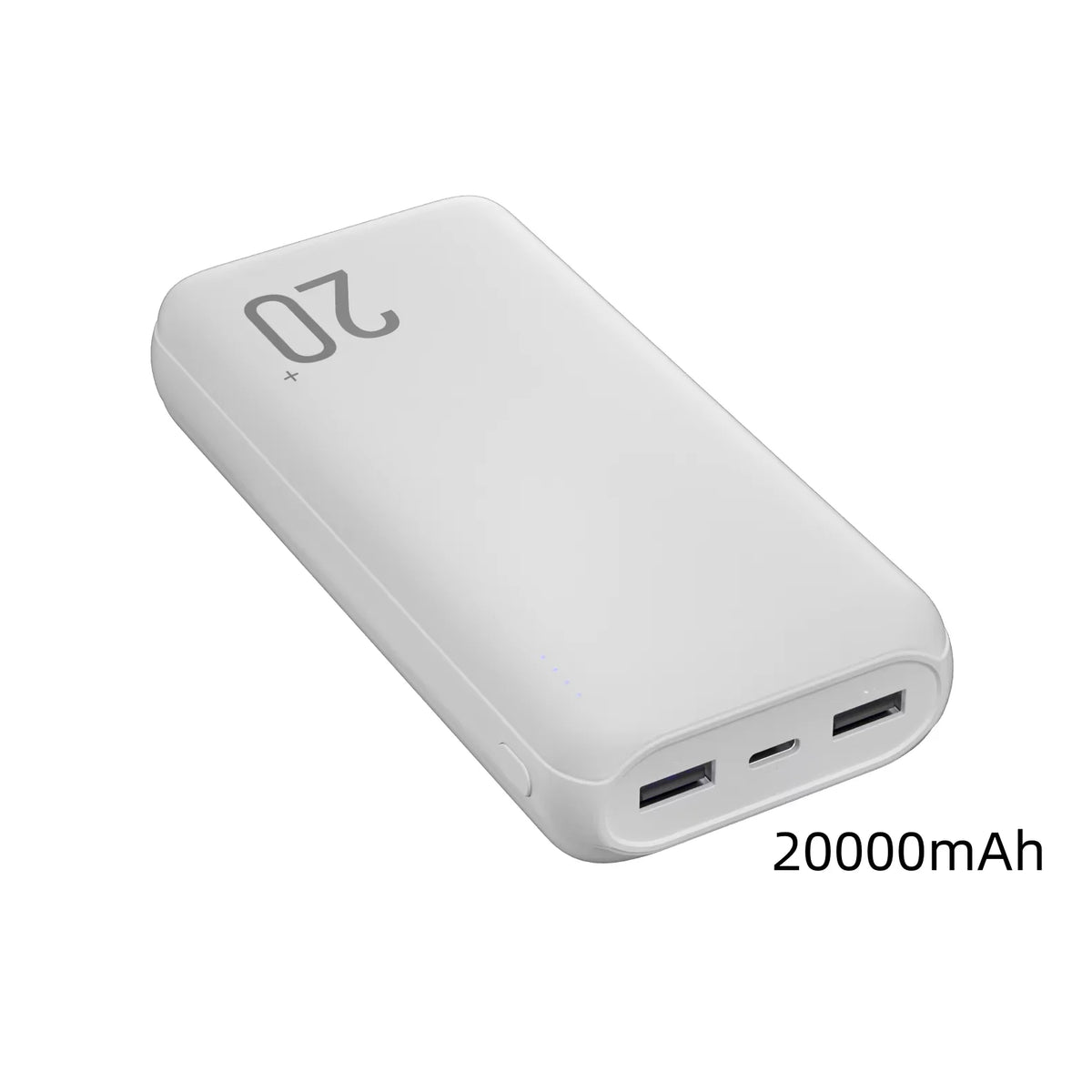 Dual-USB Type-C Power Bank with LED – 5,000–20,000mAh