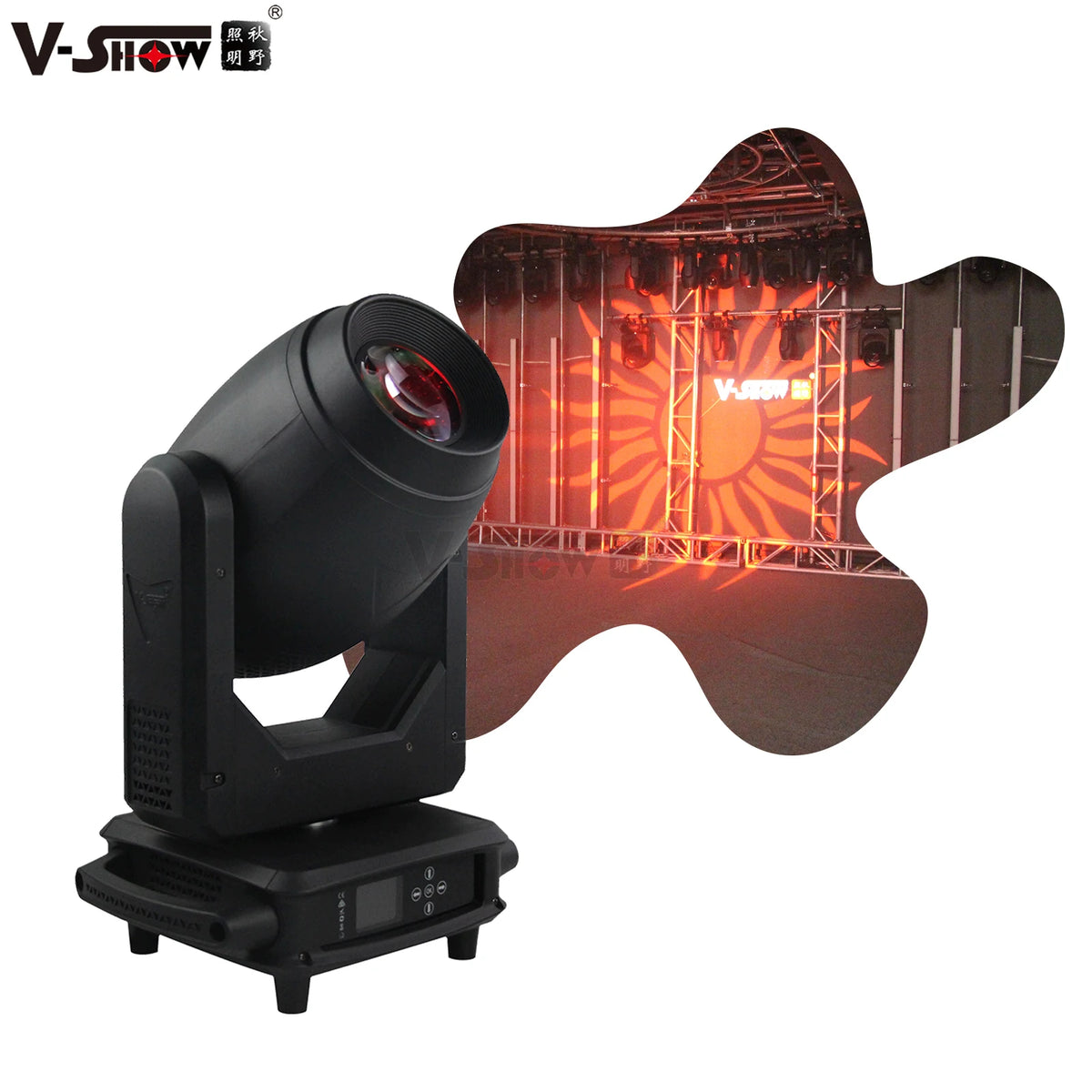 VSHOW S716 200W beam spot wash moving head light