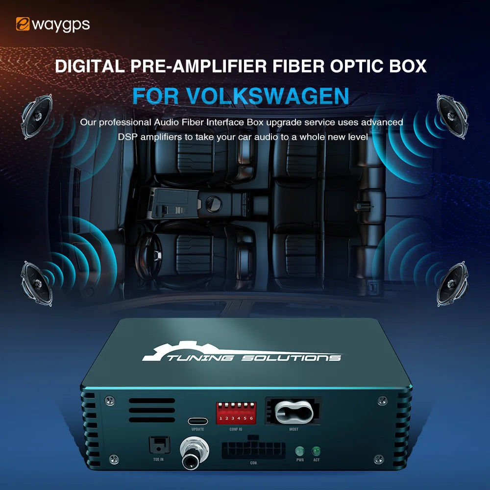 Ewaygps Wholesale Car Audio Amplifier MOST Fiber Optic Professional Equipment Adapter Car Audio for VW Volkswagen Golf