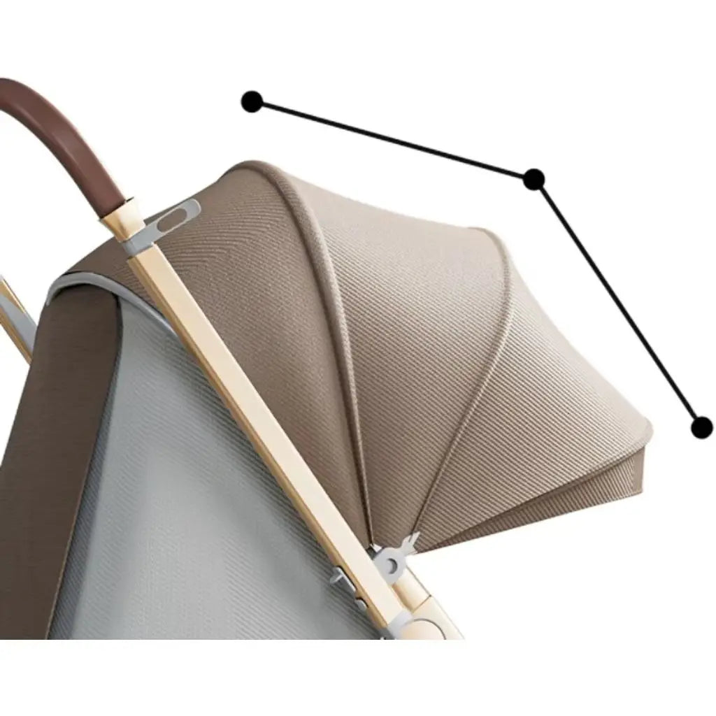 Wholesale Two-Way Baby Umbrella Stroller Lightweight Adjustable Linen Backrest One-Click Folding Safety Belt for Airplane Travel