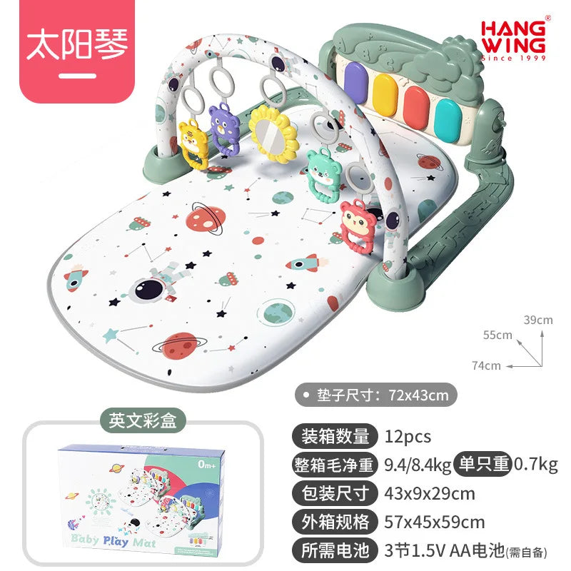 2025 New Baby Music Play Mat Puzzle Carpet Piano Keyboard Infant Playmat Early Education Gym Crawling Game Pad Toy Picnic