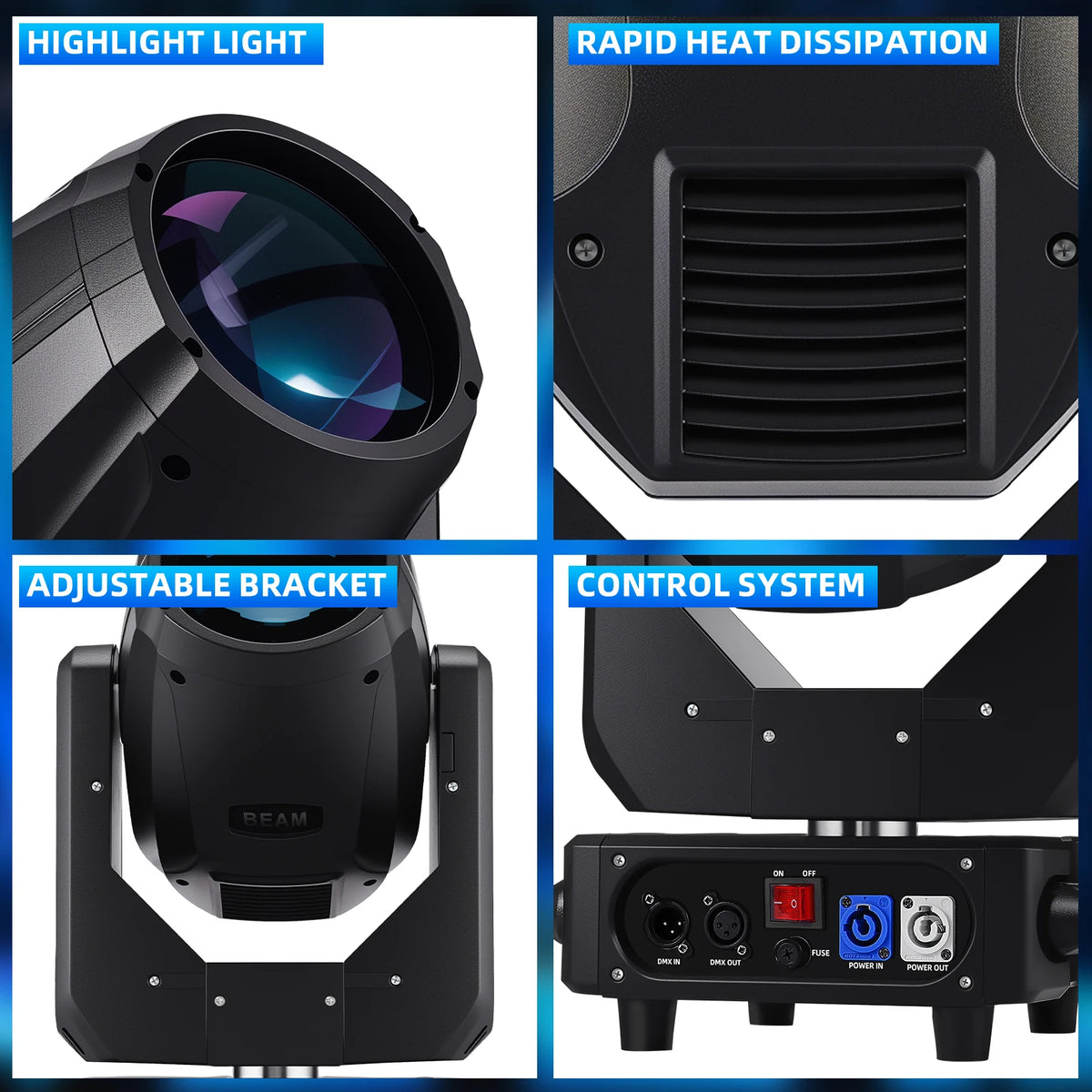 350W Prism Gobo Moving Head Stage Light