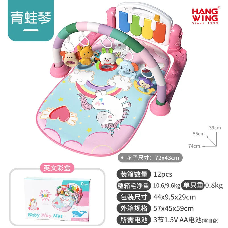2025 New Baby Music Play Mat Puzzle Carpet Piano Keyboard Infant Playmat Early Education Gym Crawling Game Pad Toy Picnic
