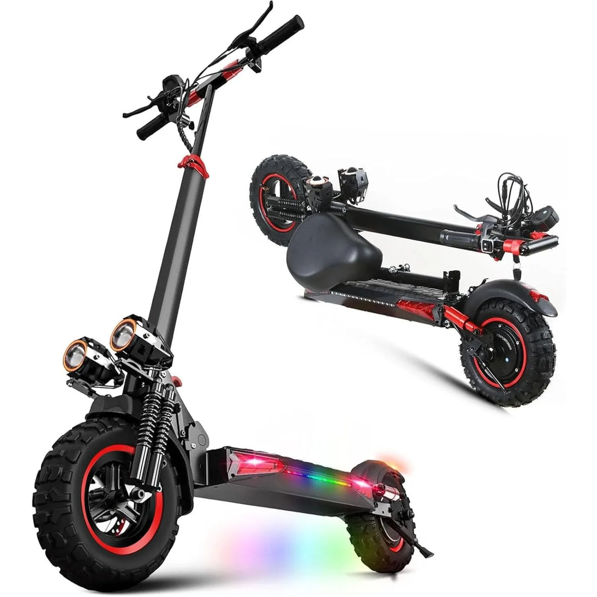 1200W Seated Electric Scooter – 34 MPH, 40-Mile Range