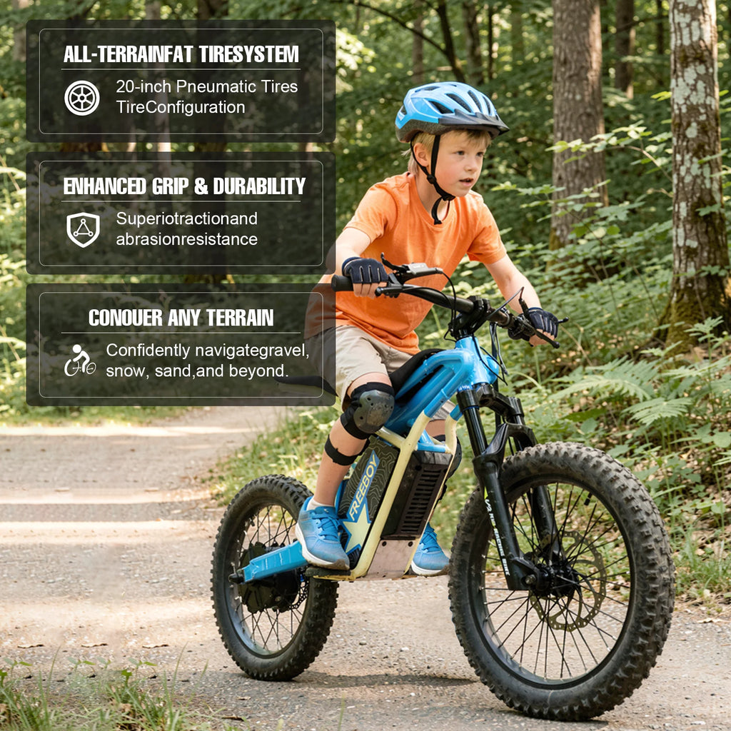 1500W 48V Electric Off-Road Motorcycle – 25 MPH