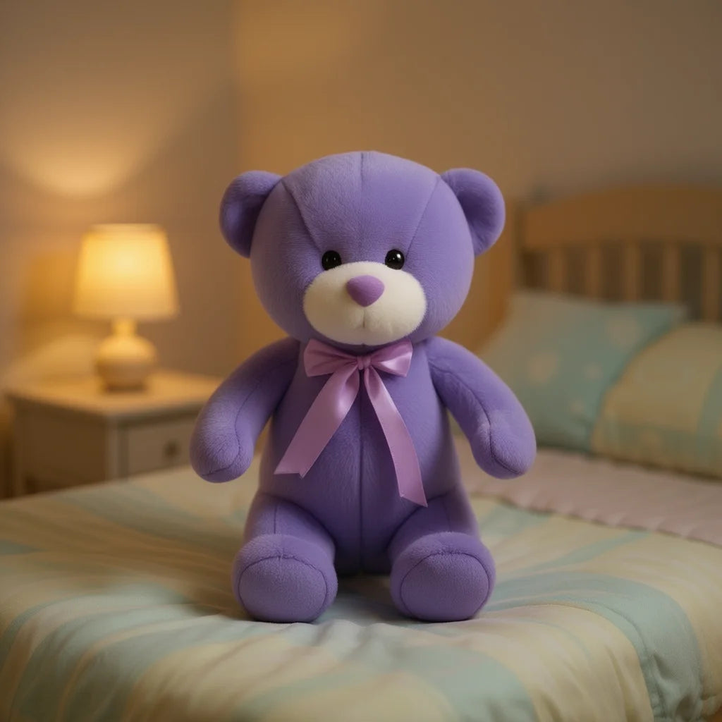 Ruobing Taro Bear Plush Comforter 51cm-99cm Weighted Super Soft For Kids Birthday Gift Unisex Stuffed Animal Toy