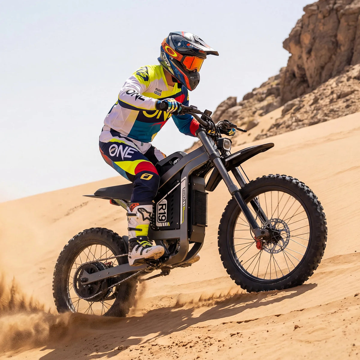 R19 72V Electric Dirt Bike – 3000W Rated / 9000W Peak