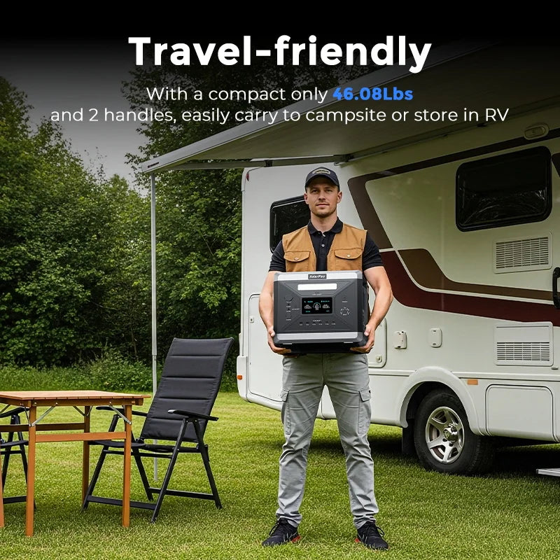 Solarplay Q2501 2400W LiFePO4 Portable Power Station