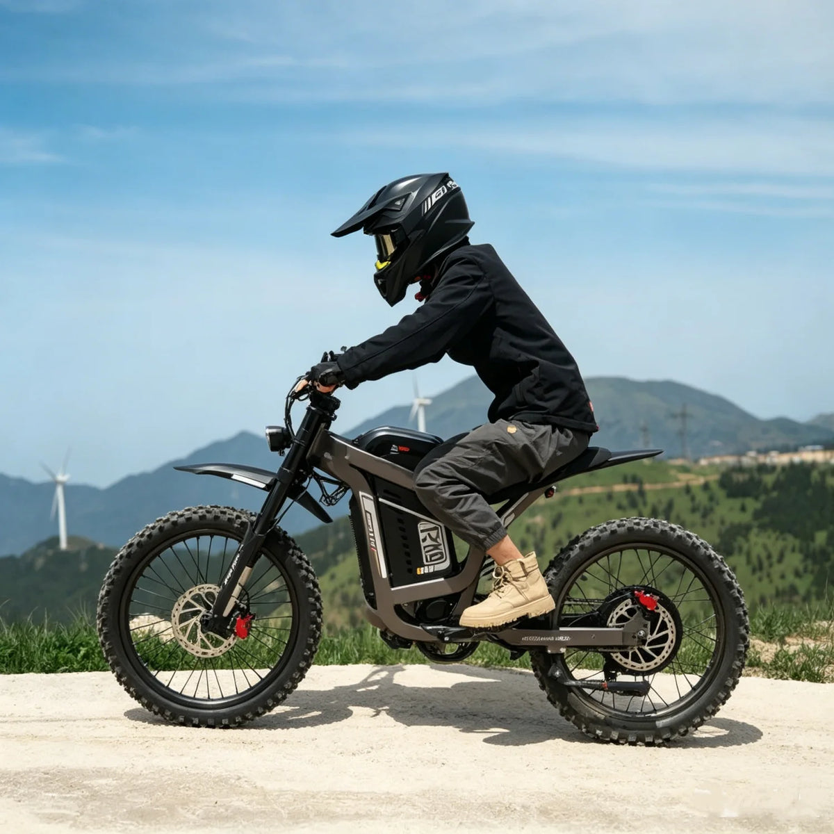 R19 72V Electric Dirt Bike – 3000W Rated / 9000W Peak