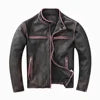 Men’s Windproof Winter Leather Jacket