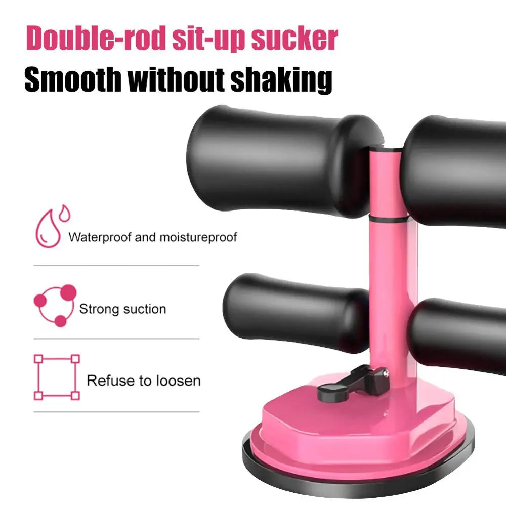 Adjustable Suction Sit-Up Bar with Foam Ankle Support