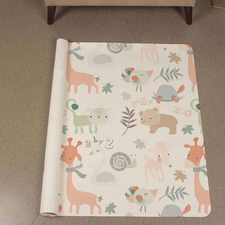 Custom Waterproof PU Leather Baby Play Mat