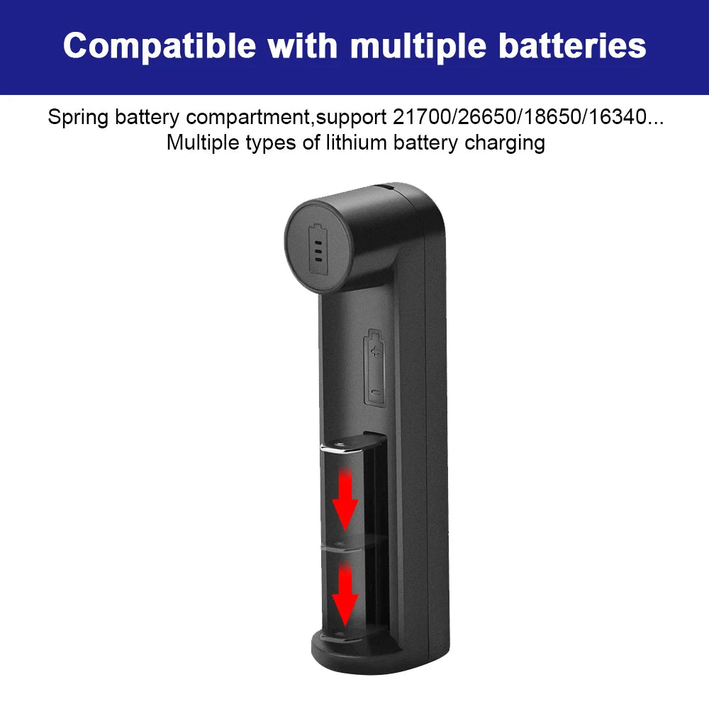 1-Slot USB Li-Ion Battery Charger