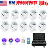 10-Pack S6 Wireless RGBWA UV DMX Uplights