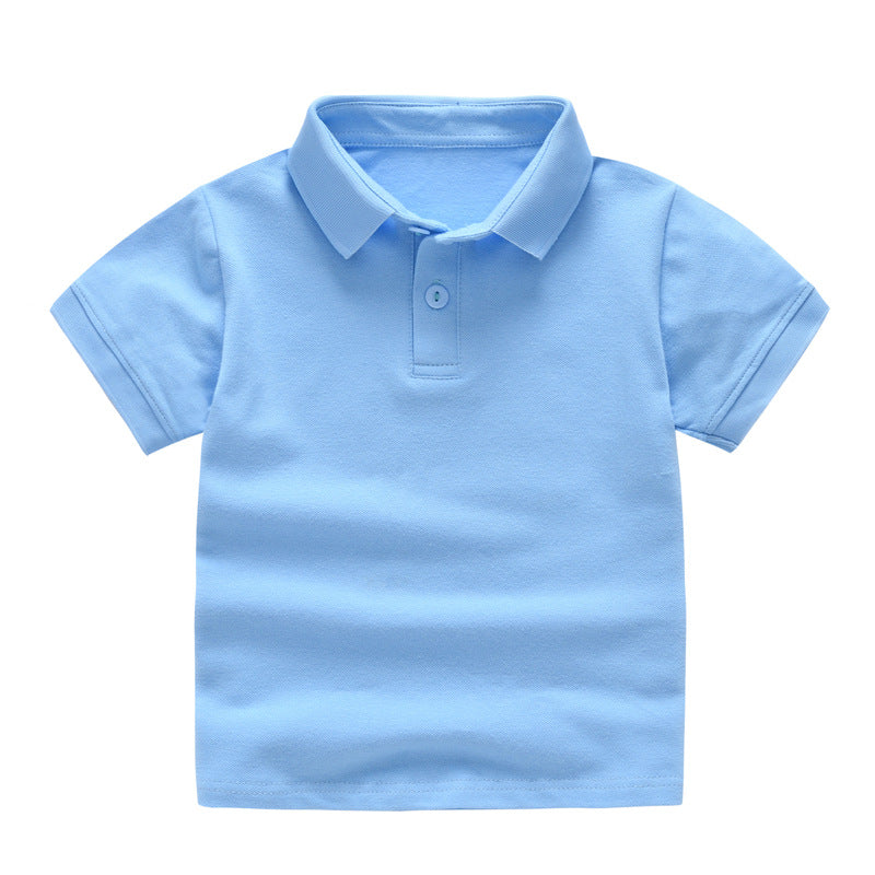Kids’ Solid Color Uniform Polo Shirt