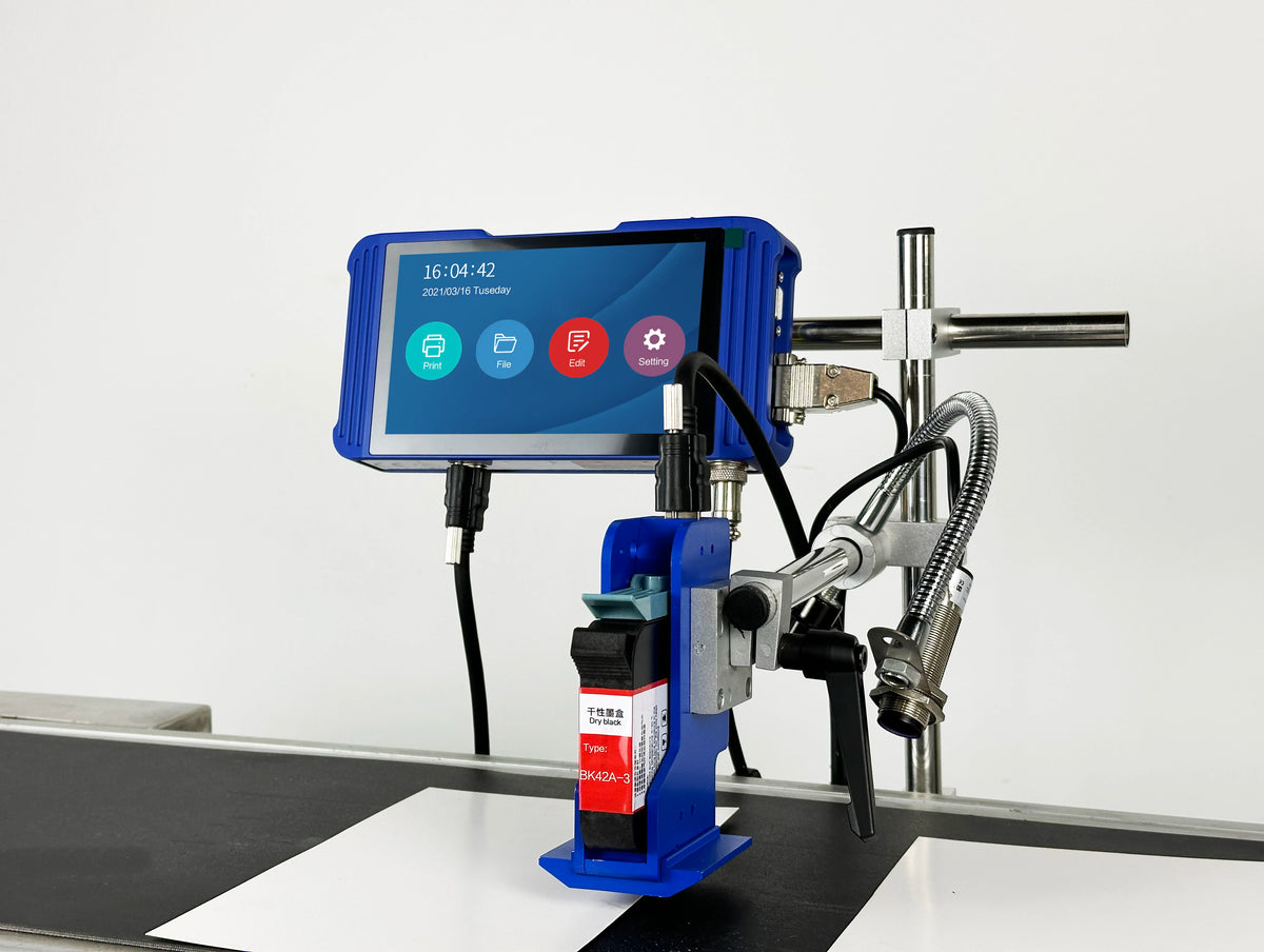 Touchscreen Inkjet Coding Printer & Ink Cartridge – Batch & Expiry Dates