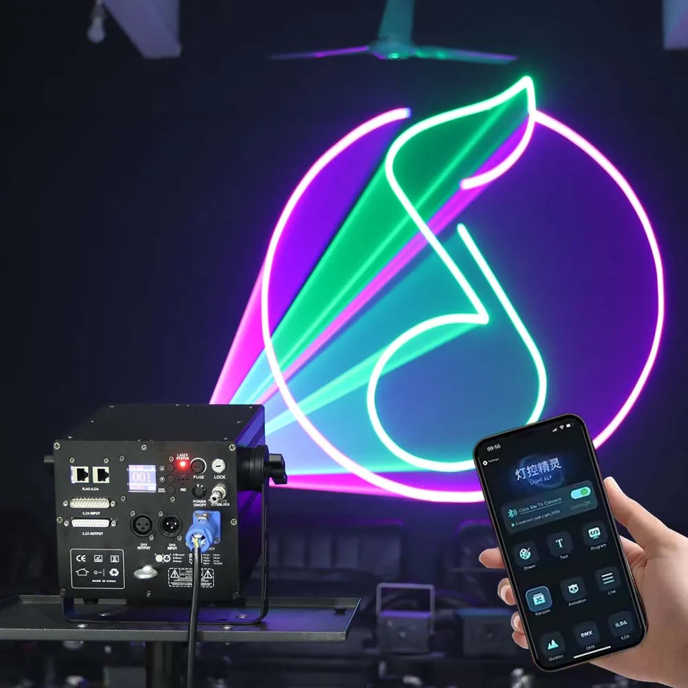 C1-710B 10W App-Controlled RGB Animation Laser