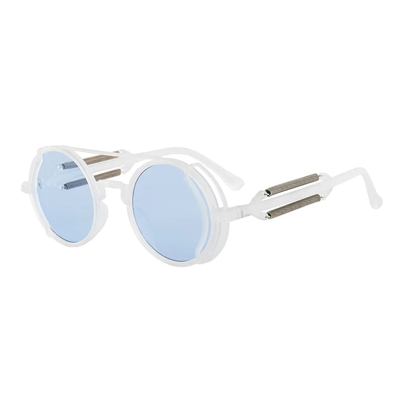 Retro Round Gothic Steampunk Sunglasses