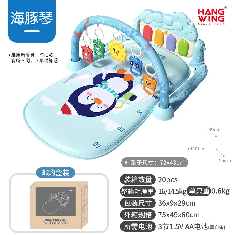 2025 New Baby Music Play Mat Puzzle Carpet Piano Keyboard Infant Playmat Early Education Gym Crawling Game Pad Toy Picnic