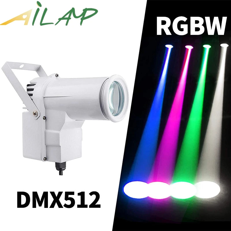 RGBW DMX512 Stage Spotlight Beam Light