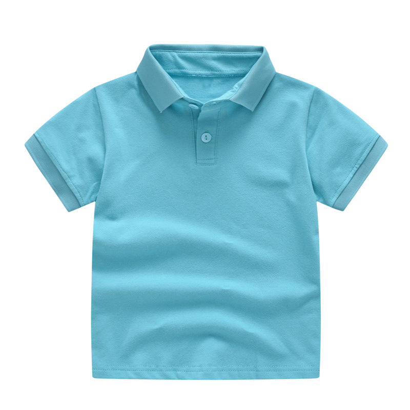 Kids’ Solid Color Uniform Polo Shirt