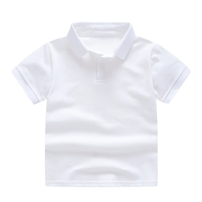 Kids’ Solid Color Uniform Polo Shirt