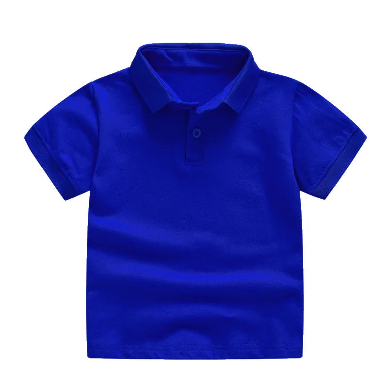 Kids’ Solid Color Uniform Polo Shirt