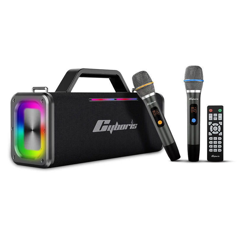 X12 Karaoke Machine – 2 Wireless Mics & BT5.3 Speaker