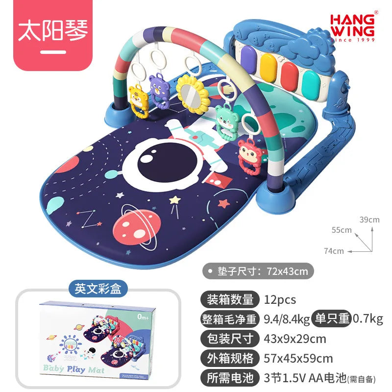 2025 New Baby Music Play Mat Puzzle Carpet Piano Keyboard Infant Playmat Early Education Gym Crawling Game Pad Toy Picnic